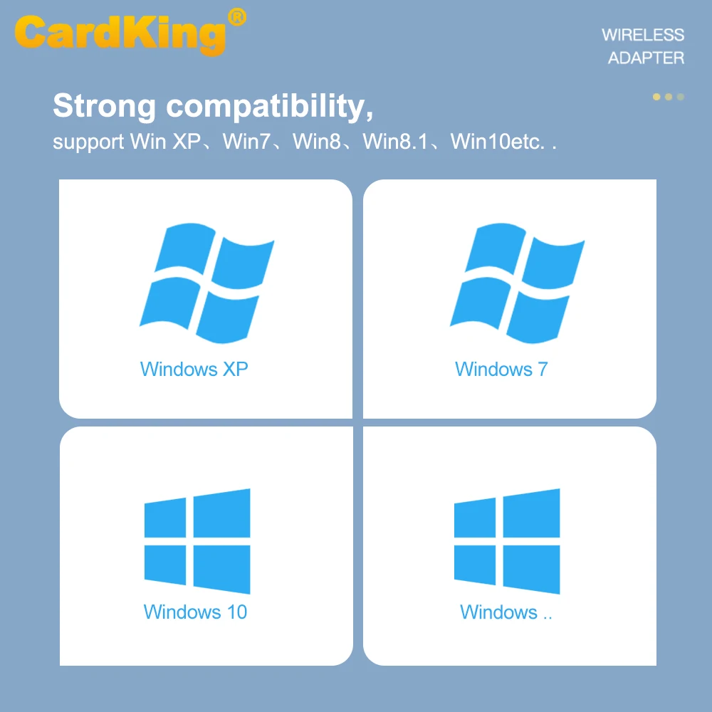 CardKing 150 Мбит/с USB WiFi адаптер 802.11n с высоким коэффициентом усиления 6dBi диск