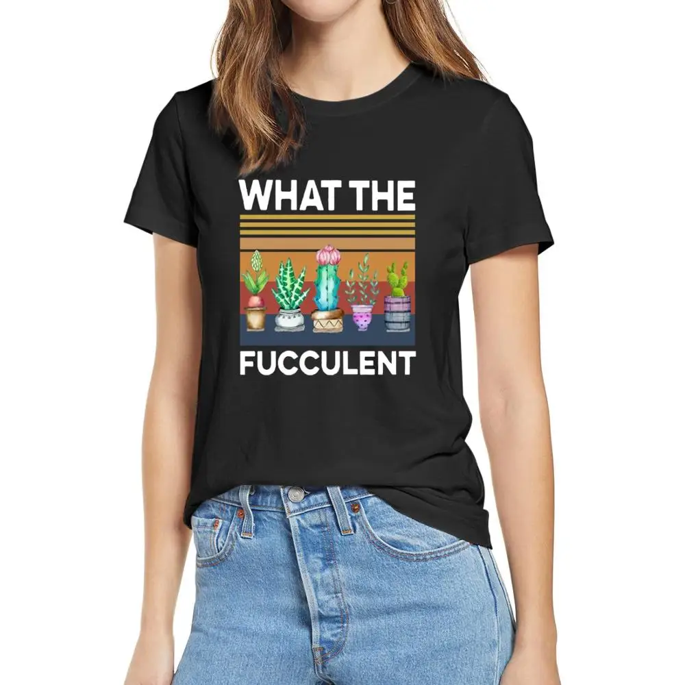 2020 fashion summer t shirts Retro Succulent What The Fucculent T shirt Women White T shirt soft tee XS - 3XL
2020 fashion summer t shirts Retro Succulent What The Fucculent T shirt Women White T shirt soft tee XS - 3XL