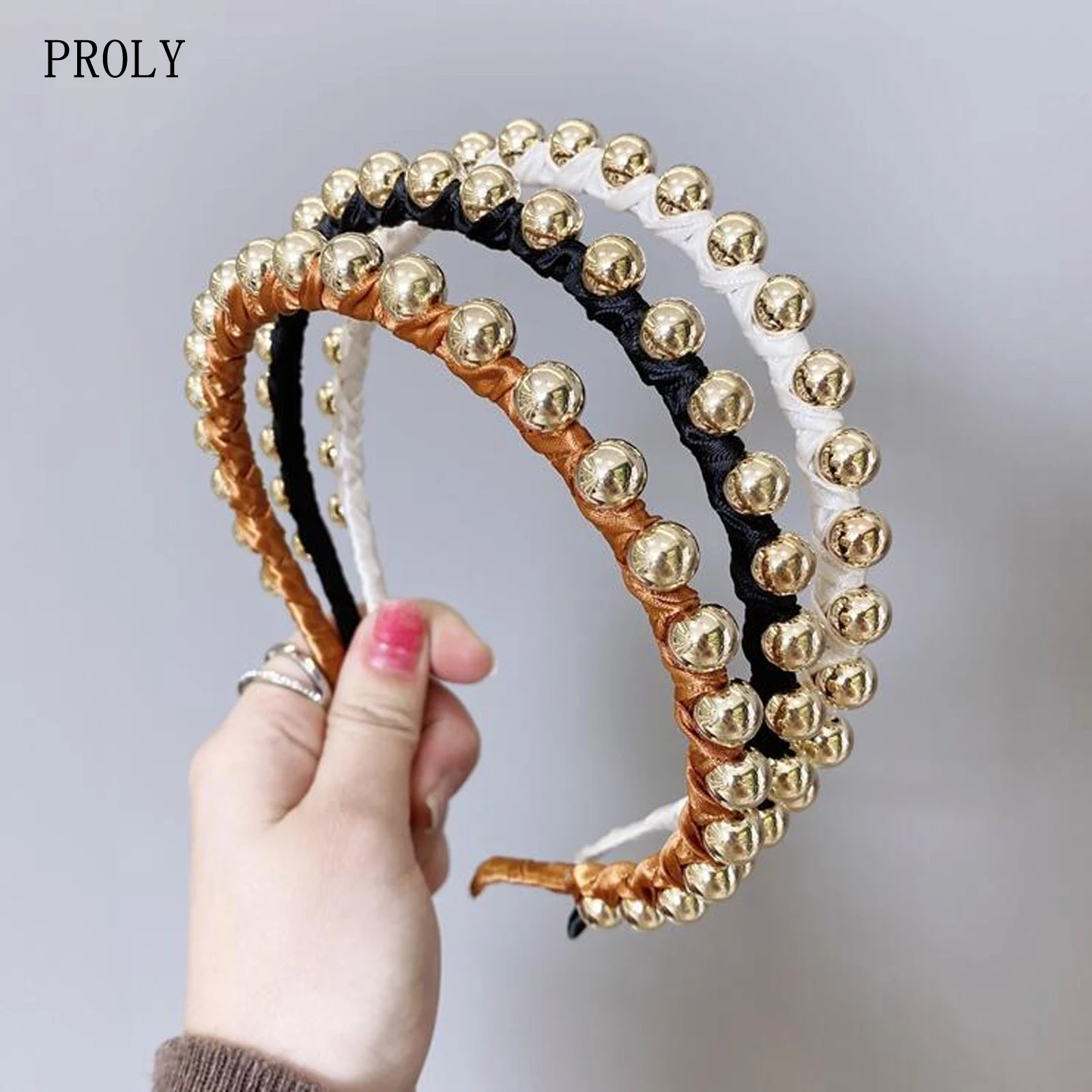 PROLY New Fashion Women Hairband Multi-layer Winding Headband Golden Beads Turban Adult Casual Headwear Hair Accessories
PROLY New Fashion Women Hairband Multi-layer Winding Headband Golden Beads Turban Adult Casual Headwear Hair Accessories