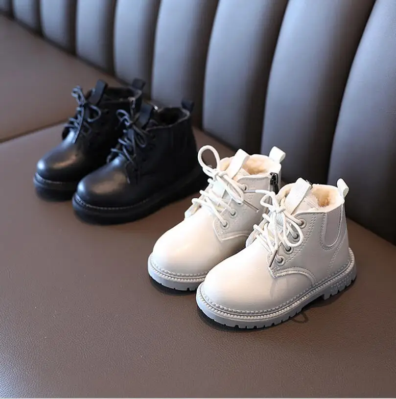 hot winter Children's Martin boots boys girls plus velvet warm short boots Baby soft-soled non-slip PU Cotton ankle boots 21-30
hot winter Children's Martin boots boys girls plus velvet warm short boots Baby soft-soled non-slip PU Cotton ankle boots 21-30