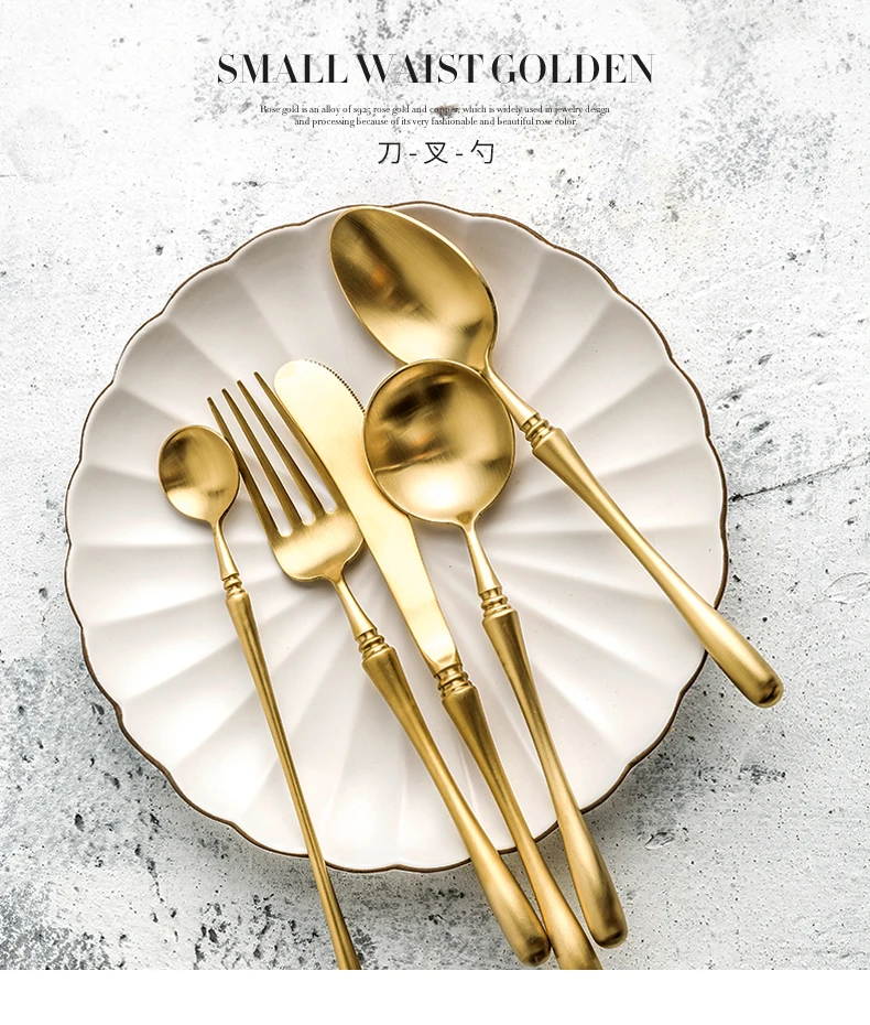 Europe Gold Metal Cutlery Set Eco Friendly Elegant Life Luxury Dinnerware Set Gift Set Cubiertos Dorados Home Decoration Ec50cj
Europe Gold Metal Cutlery Set Eco Friendly Elegant Life Luxury Dinnerware Set Gift Set Cubiertos Dorados Home Decoration Ec50cj