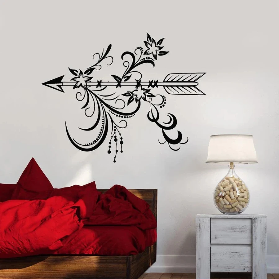 Arrow Wall Decal Flowers Ethnic Theme Style Bedroom Living Room Home Decoration Vinyl Window Stickers Removable Art Mural M097
Arrow Wall Decal Flowers Ethnic Theme Style Bedroom Living Room Home Decoration Vinyl Window Stickers Removable Art Mural M097