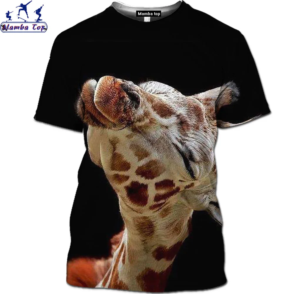 Mamba Top 3D Printing Animal Giraffe Hip Hop T-shirt Funny Expression Men's T-shirt Forest Harajuku Shirt Summer Short Sleeve
Mamba Top 3D Printing Animal Giraffe Hip Hop T-shirt Funny Expression Men's T-shirt Forest Harajuku Shirt Summer Short Sleeve