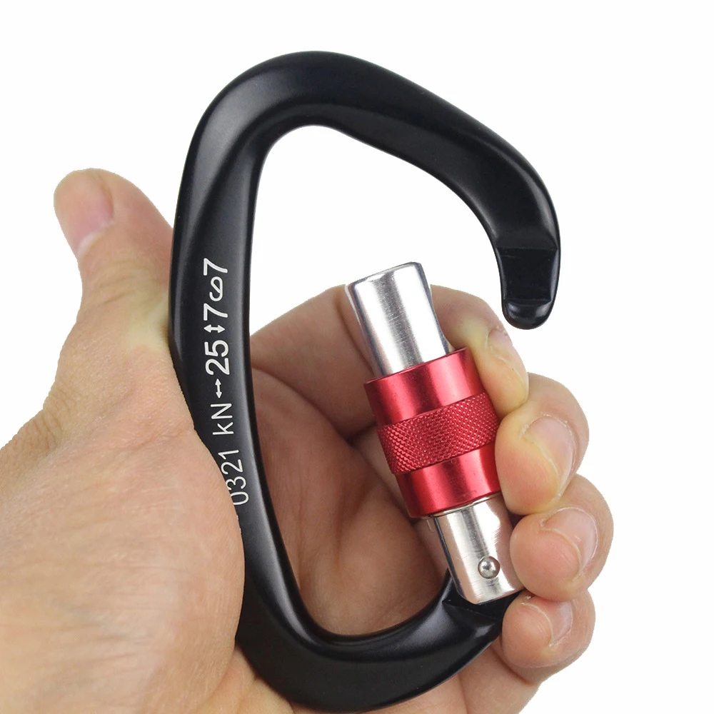 New High Tensile Strength 7075 Aluminium Alloy D-shape Safety Buckle Outdoor Safety Protection Climbing Carabiner Equipment
New High Tensile Strength 7075 Aluminium Alloy D-shape Safety Buckle Outdoor Safety Protection Climbing Carabiner Equipment
