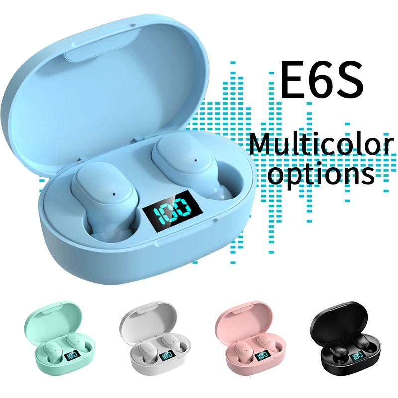 TWS E6S Wireless Headphones Bluetooth V5.1 Earphones Headsets with Mic Sport Noise Cancelling Mini Earbuds For Xiaomi Redmi A6S
TWS E6S Wireless Headphones Bluetooth V5.1 Earphones Headsets with Mic Sport Noise Cancelling Mini Earbuds For Xiaomi Redmi A6S