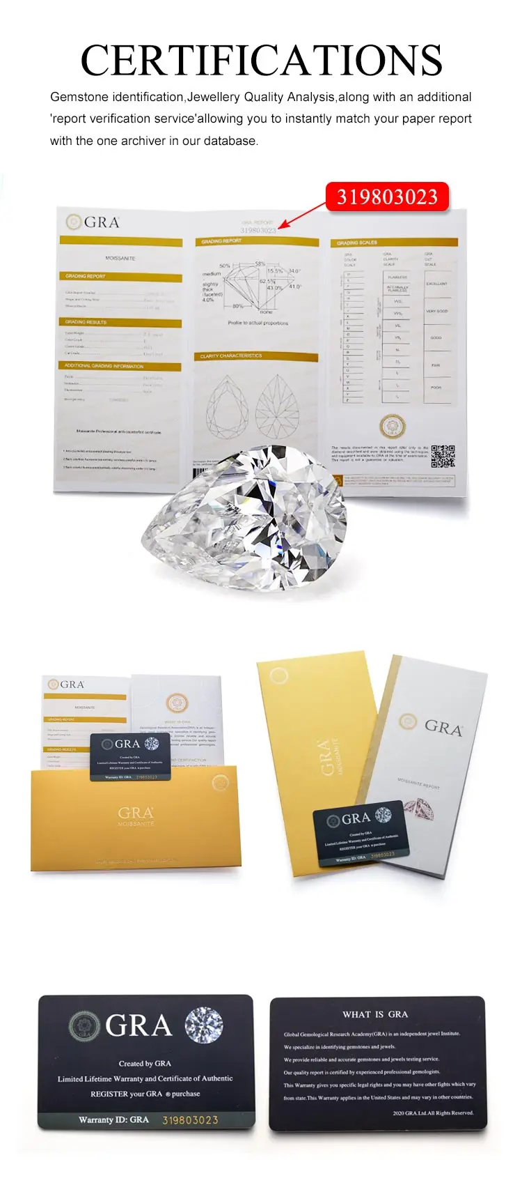 7x10mm Crushed Ice Pear DEF VVS1 GRA Excellent Cut Professional Loose Moissanite Supplier Factory Supply Sell Global Market
7x10mm Crushed Ice Pear DEF VVS1 GRA Excellent Cut Professional Loose Moissanite Supplier Factory Supply Sell Global Market