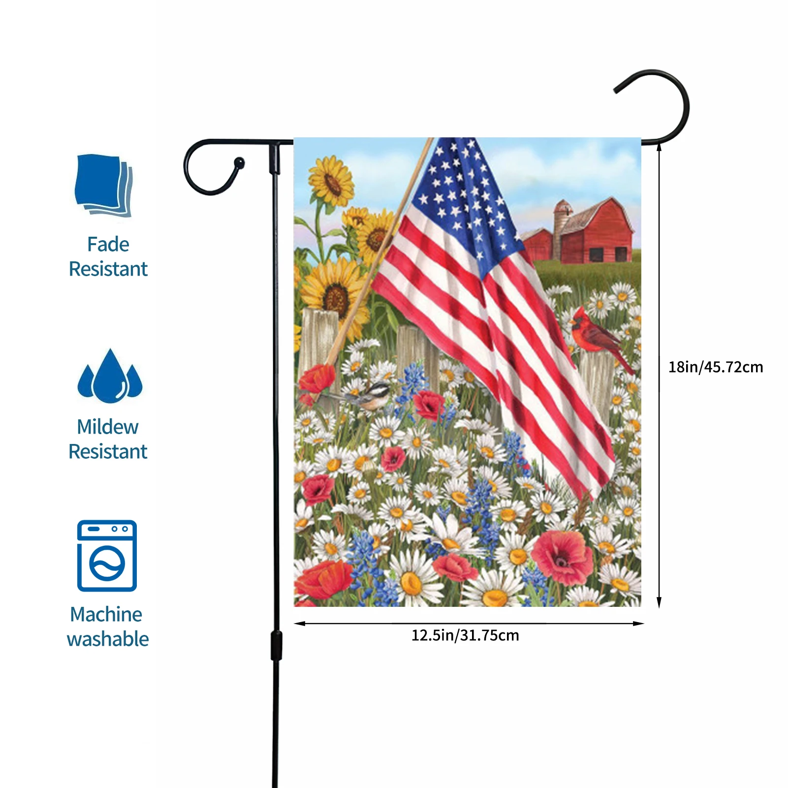 Printing Linen Flag American July 4th Garden Decor United States Independence Day USA Flag Home Ornament
Printing Linen Flag American July 4th Garden Decor United States Independence Day USA Flag Home Ornament