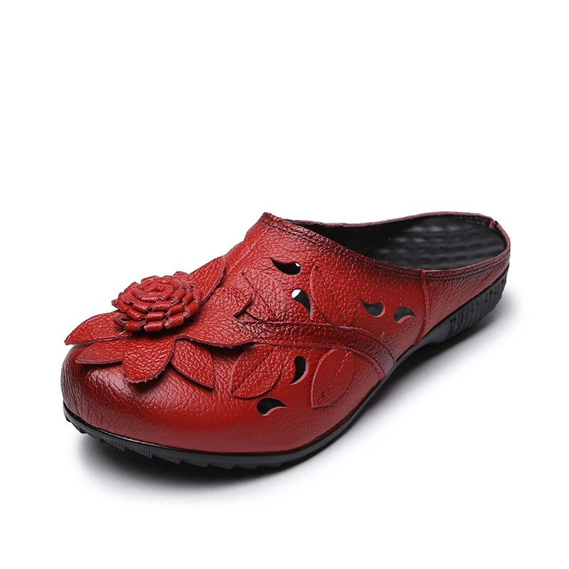 ZIMNAFR Summer New Genuine Leather Ethnic-Style Slipper Women Retro Handmade Flower Closed-toe Sandals Flat Plus Size Mom Shoes
ZIMNAFR Summer New Genuine Leather Ethnic-Style Slipper Women Retro Handmade Flower Closed-toe Sandals Flat Plus Size Mom Shoes