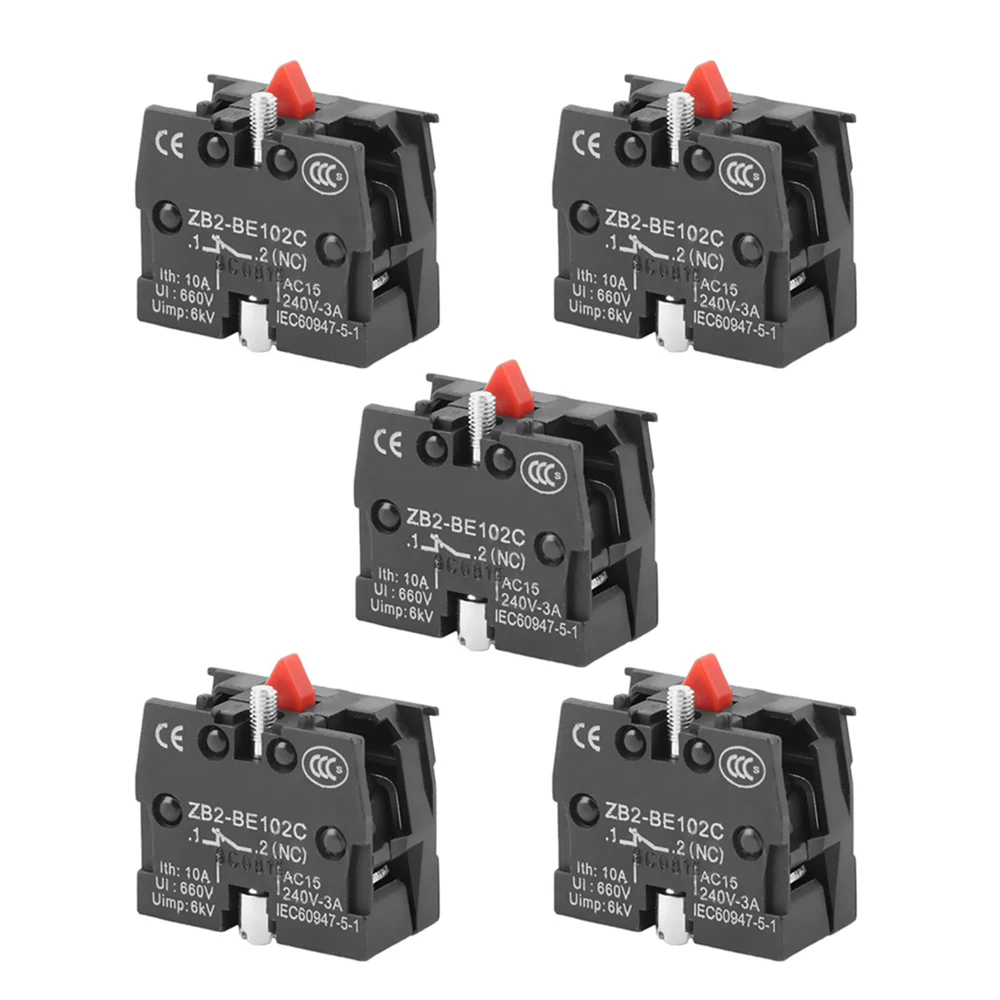 5Pcs 10A 600V ZB2-BE101C/BE102C Normal Open Close NO NC Push Button Joystick Black Switch
5Pcs 10A 600V ZB2-BE101C/BE102C Normal Open Close NO NC Push Button Joystick Black Switch
