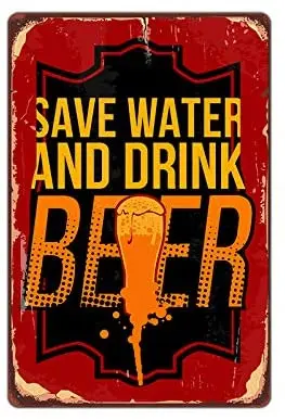 Save Water Drink Beer Gifts Bar Cafe Home Oil Station Garage Kitchen Farm Countryside Vintage Retro Tin Signs
Save Water Drink Beer Gifts Bar Cafe Home Oil Station Garage Kitchen Farm Countryside Vintage Retro Tin Signs