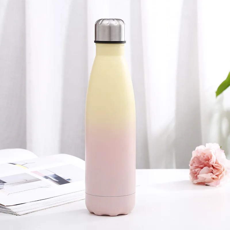 500ml Double color Water Bottle Insulated Cup Stainless Steel Thermos Bottle Portable Travel Sport Vacuum Gift Cup 
500ml Double color Water Bottle Insulated Cup Stainless Steel Thermos Bottle Portable Travel Sport Vacuum Gift Cup