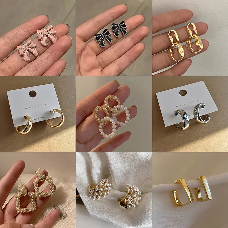 Korean Bowknot Earrings for Women Red Pink Fashion Pearl Earring Temperament Geometric Jewelry Gift Party Accessories
Korean Bowknot Earrings for Women Red Pink Fashion Pearl Earring Temperament Geometric Jewelry Gift Party Accessories
