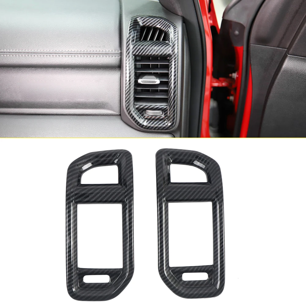 Car Styling 2PCS ABS Carbon Fiber Interior Side Air Vent Outlet Cover Trim for Dodge Ram 1500 2019 2020 Accessories
Car Styling 2PCS ABS Carbon Fiber Interior Side Air Vent Outlet Cover Trim for Dodge Ram 1500 2019 2020 Accessories