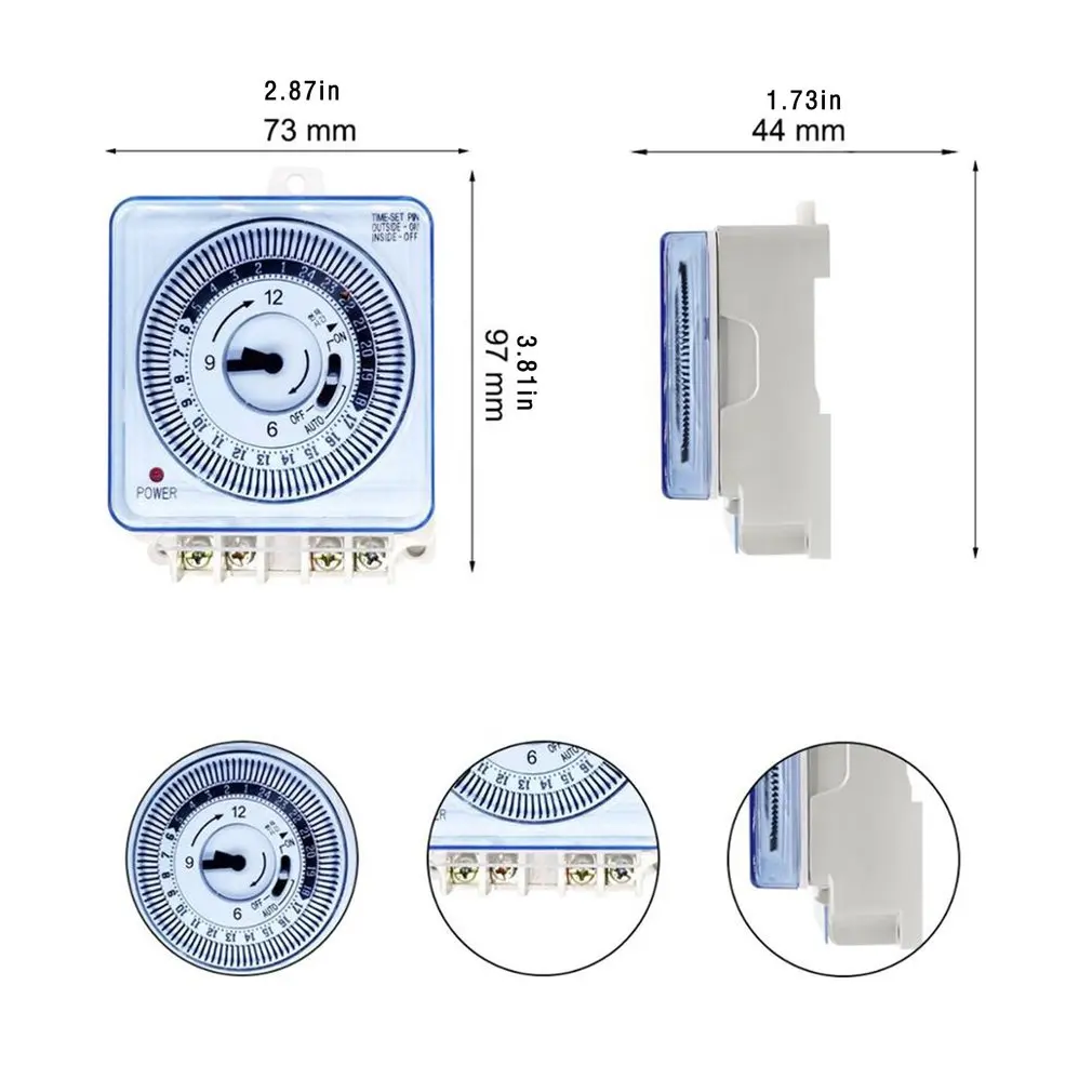 Mechanical Timer Time Switch Industrial Wiring Timer Switch 230V 50Hz 16A Timing Panel Wall Industrial Switch Wiring Supplies
Mechanical Timer Time Switch Industrial Wiring Timer Switch 230V 50Hz 16A Timing Panel Wall Industrial Switch Wiring Supplies