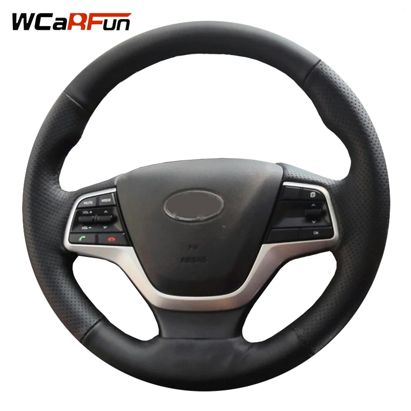 Чехол для руля автомобиля WCaRFun черная искусственная кожа для Hyundai Elantra 4 2016 2017 Solaris 2017 Accent 2018
Чехол для руля автомобиля WCaRFun черная искусственная кожа для Hyundai Elantra 4 2016 2017 Solaris 2017 Accent 2018
