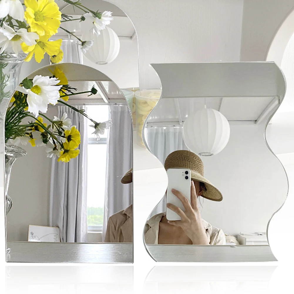 Acrylic Mirror Sheet Irregular Edge Desktop Mirror for Makeup, Decorative Furniture Craft Projects
Acrylic Mirror Sheet Irregular Edge Desktop Mirror for Makeup, Decorative Furniture Craft Projects