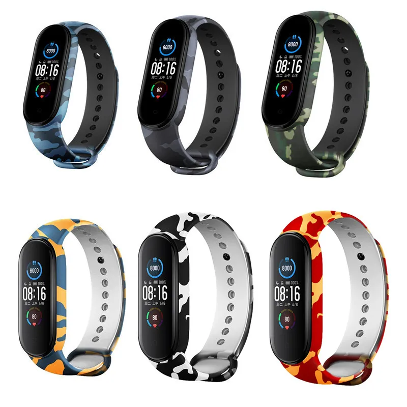 New Camouflage Strap For Mi band 4 5 6 Correa miband 6 Replacement Silicone Smart watchband Bracelet Xiaomi mi band 5 4 3 Strap
New Camouflage Strap For Mi band 4 5 6 Correa miband 6 Replacement Silicone Smart watchband Bracelet Xiaomi mi band 5 4 3 Strap