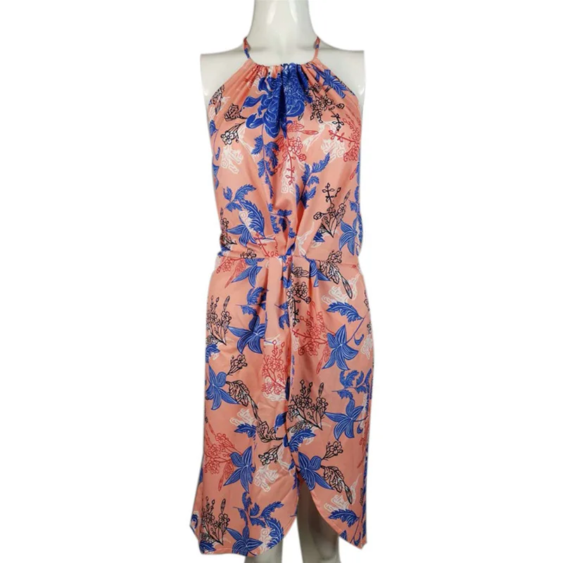 2021 spring summer hot sale printed sleeveless sexy halter irregular hedging women's beach skirt dress
2021 spring summer hot sale printed sleeveless sexy halter irregular hedging women's beach skirt dress
