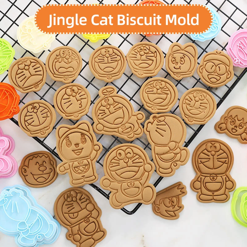Biscuit Cutter Set Jingle Cat Bread Mold Home Baking Tool 3d Three-dimensional Press Plastic Plunger Cookie Cutter Cat Mold
Biscuit Cutter Set Jingle Cat Bread Mold Home Baking Tool 3d Three-dimensional Press Plastic Plunger Cookie Cutter Cat Mold