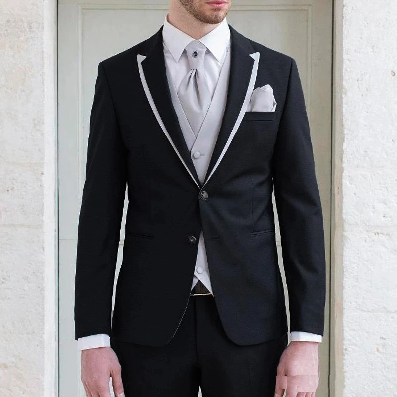 Black Mans Suits For Wedding Custome Made Suits Party Suits Business Suits Dinner Suits Three Pieces Suits(Blazer+Pants)
Black Mans Suits For Wedding Custome Made Suits Party Suits Business Suits Dinner Suits Three Pieces Suits(Blazer+Pants)