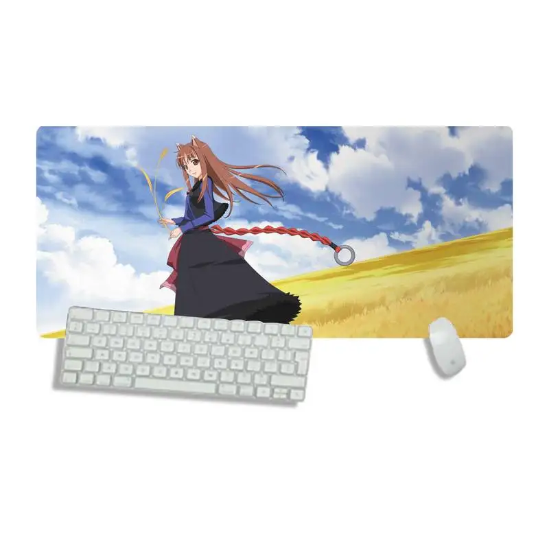 Spice and Wolf Anime girl Gaming large Rubber Mousepad Desk Table Protect Game Office Work Mouse Mat pad Non-slip Laptop Cushion
Spice and Wolf Anime girl Gaming large Rubber Mousepad Desk Table Protect Game Office Work Mouse Mat pad Non-slip Laptop Cushion