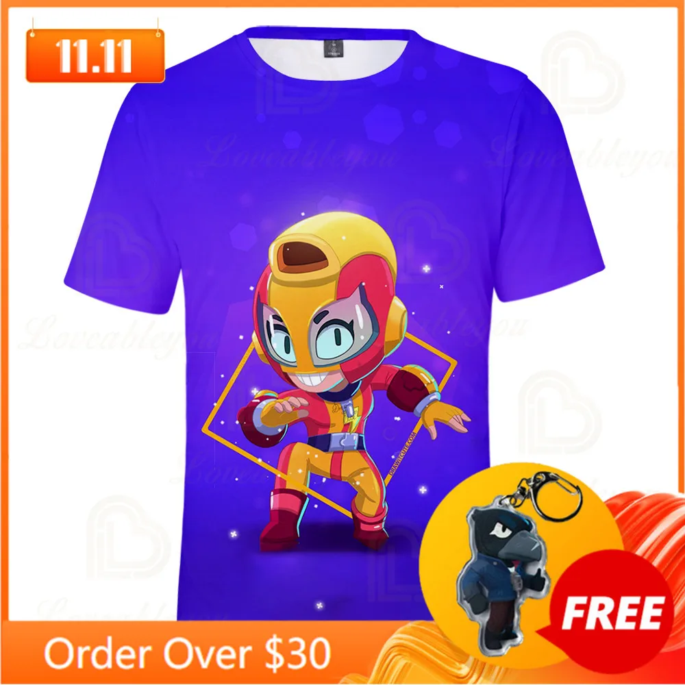 Max Leon Shooter Kids T-shirt Leon Colt Nita Game Spike 3D Tshirt Tops Boys Girls Cartoon Shirt Tops Teen Clothes
Max Leon Shooter Kids T-shirt Leon Colt Nita Game Spike 3D Tshirt Tops Boys Girls Cartoon Shirt Tops Teen Clothes