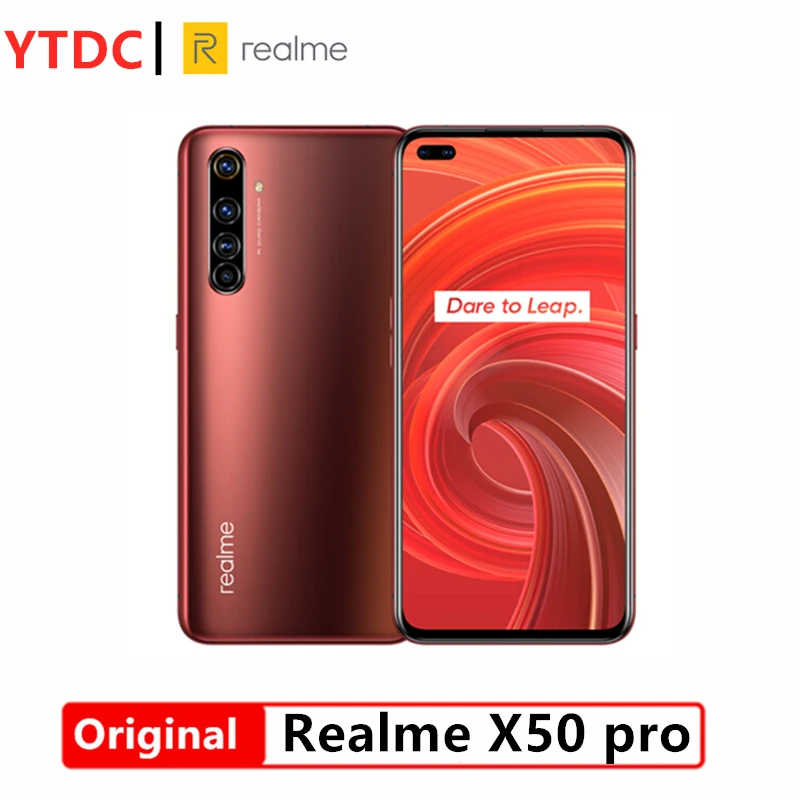 Новый Realme X50 Pro 5G мобильный телефон 6 44 "SuperAmoled 12 Гб 256 Snapdragon 865 Android 10 0 65 Вт superdart
