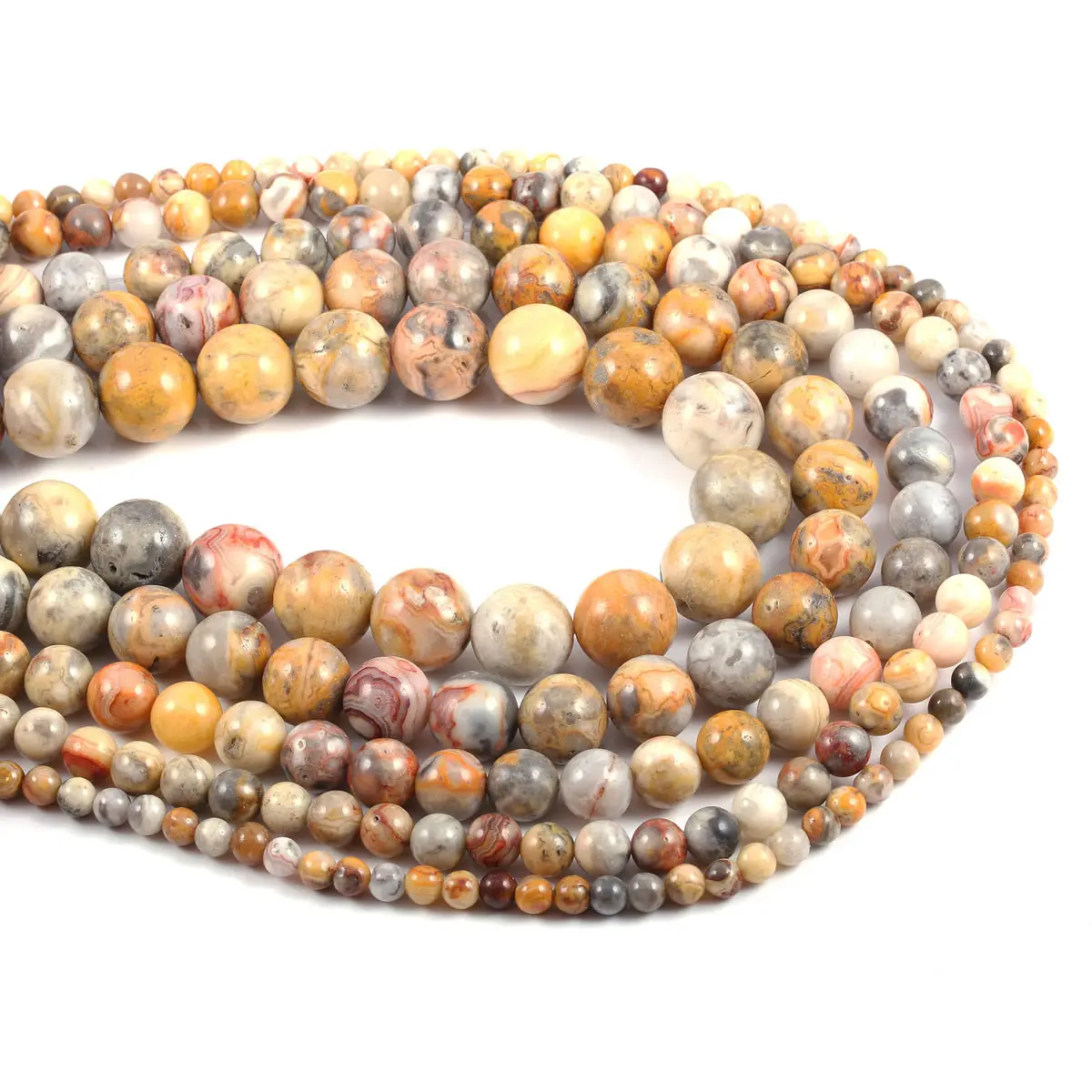 Natural Crazy Agates Ball Beads Round Loose Beads for Jewelry Necklace Bracelet Accessories Size 4mm / 6mm / 8mm / 10mm / 12mm
Natural Crazy Agates Ball Beads Round Loose Beads for Jewelry Necklace Bracelet Accessories Size 4mm / 6mm / 8mm / 10mm / 12mm
