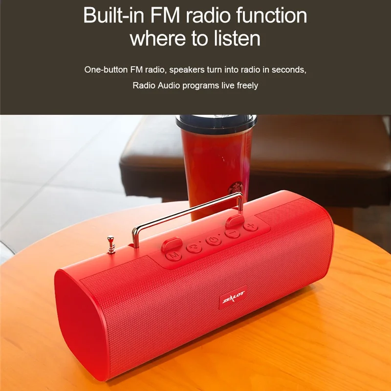 ZEALOT S40 Wireless Bluetooth Speakers FM radio Outdoor Speaker 3D Digital Sound Loudspeaker Handfree MIC TWS
ZEALOT S40 Wireless Bluetooth Speakers FM radio Outdoor Speaker 3D Digital Sound Loudspeaker Handfree MIC TWS