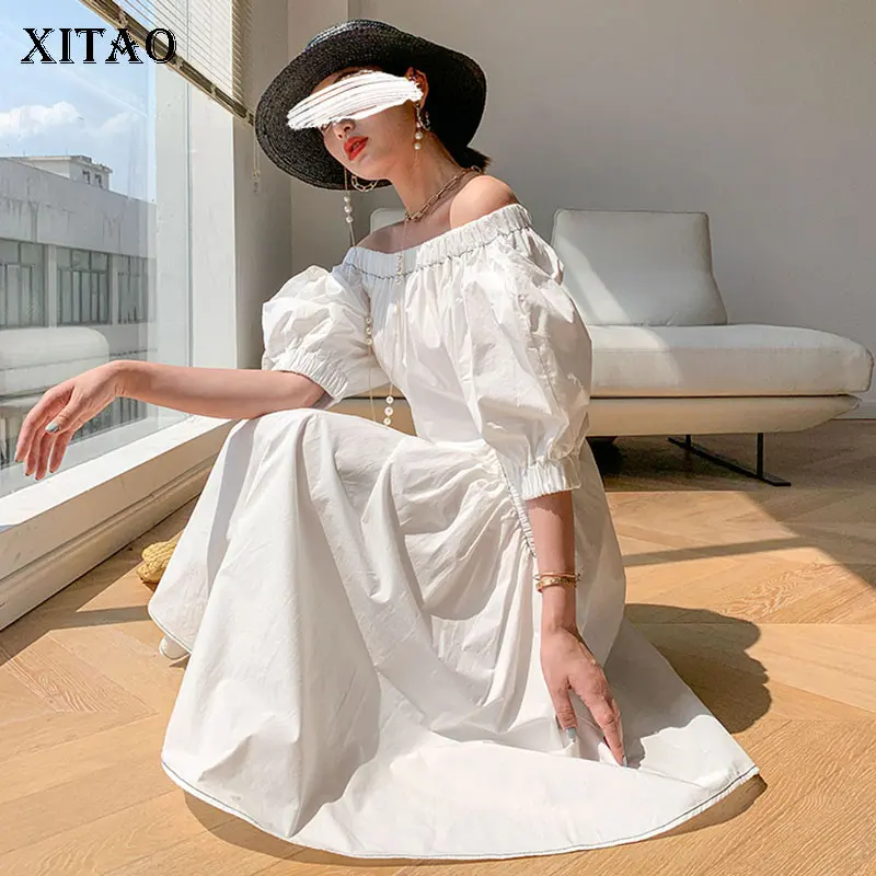 XITAO White Dress Fashion New Pleated Tight Waist Temperament Elastic Design Sense A Word 2021 Summer Minority Dress CLL1274
XITAO White Dress Fashion New Pleated Tight Waist Temperament Elastic Design Sense A Word 2021 Summer Minority Dress CLL1274
