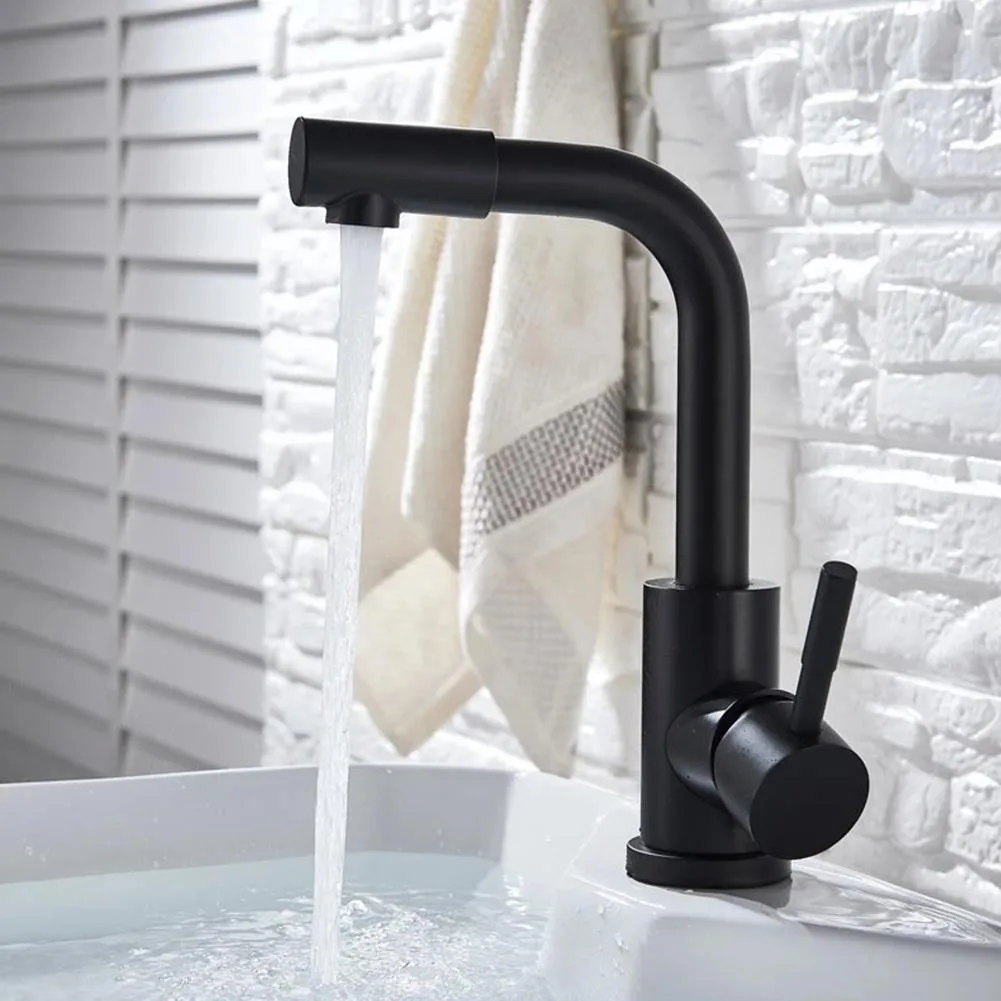 360° Rotation Nozzle Stainless Steel Kitchen Sink Hot Cold Mixture Water Taps Basin Contemporary Faucet For Bathroom
360° Rotation Nozzle Stainless Steel Kitchen Sink Hot Cold Mixture Water Taps Basin Contemporary Faucet For Bathroom