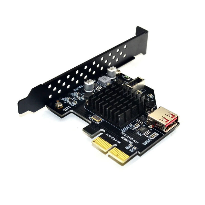 USB3.1 Gen2 Built-in 20-pin Front Panel Connector Expansion Card USB 2.0 PCI Express 3.0 X2 Adapter For Desktop Computers
USB3.1 Gen2 Built-in 20-pin Front Panel Connector Expansion Card USB 2.0 PCI Express 3.0 X2 Adapter For Desktop Computers