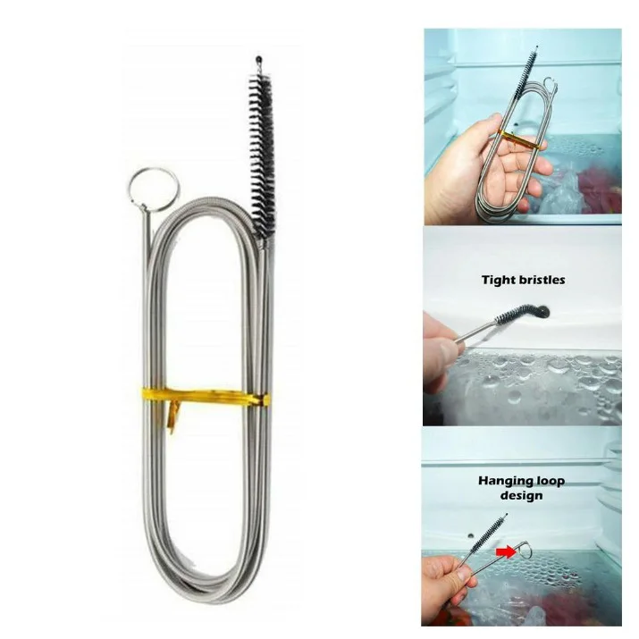 Cleaning Brushes Long Flexible Refrigerator Scrub Brush with Soft Nylon Bristles Head for Cleaning Drain Hole of Refrigerator
Cleaning Brushes Long Flexible Refrigerator Scrub Brush with Soft Nylon Bristles Head for Cleaning Drain Hole of Refrigerator