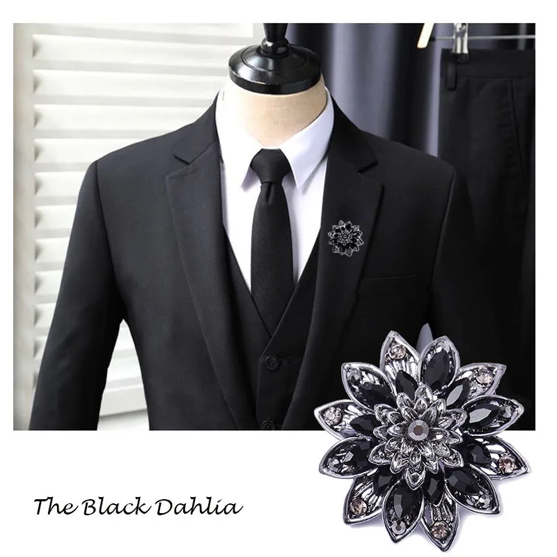 Gorgeous Black Dahlia Brooch Crystal Blooming Dahlia Flower Brooch Pin for Women Clothes Lapel Vintage Dahlia Brooch FS38FDG
Gorgeous Black Dahlia Brooch Crystal Blooming Dahlia Flower Brooch Pin for Women Clothes Lapel Vintage Dahlia Brooch FS38FDG