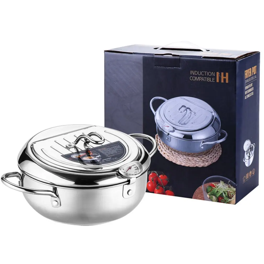 Temperature-Controlled Japanese-Style Household Tempura Fryer Mini Stainless Steel Fryer Induction Cooker
Temperature-Controlled Japanese-Style Household Tempura Fryer Mini Stainless Steel Fryer Induction Cooker