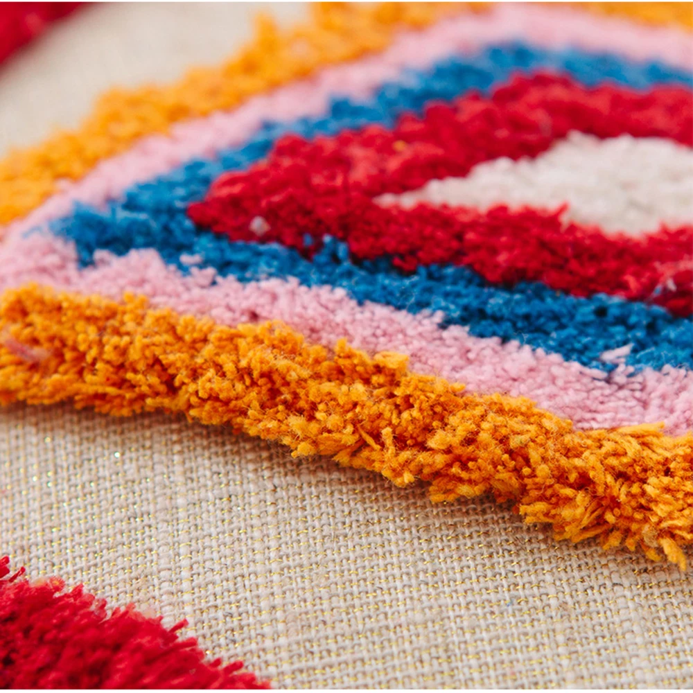 ADOREHOUSE Multi-textured Tufted Fringe Pillow Cases Retro Linen Embroidered Decorative Pillow Cover Bohemian Wedding Decor 
ADOREHOUSE Multi-textured Tufted Fringe Pillow Cases Retro Linen Embroidered Decorative Pillow Cover Bohemian Wedding Decor