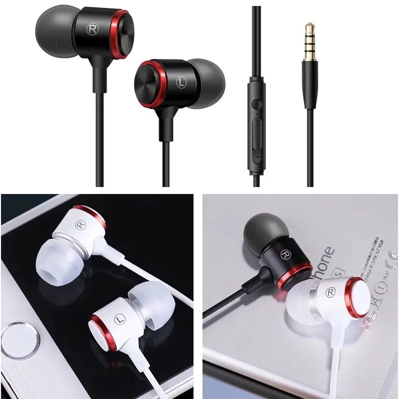 Wired Headphones Headsets Earbuds with Mic for iPhone Samsung S10 Gaming Earphones HD Super Bass Stereo In-ear Auriculares 3.5mm
Wired Headphones Headsets Earbuds with Mic for iPhone Samsung S10 Gaming Earphones HD Super Bass Stereo In-ear Auriculares 3.5mm