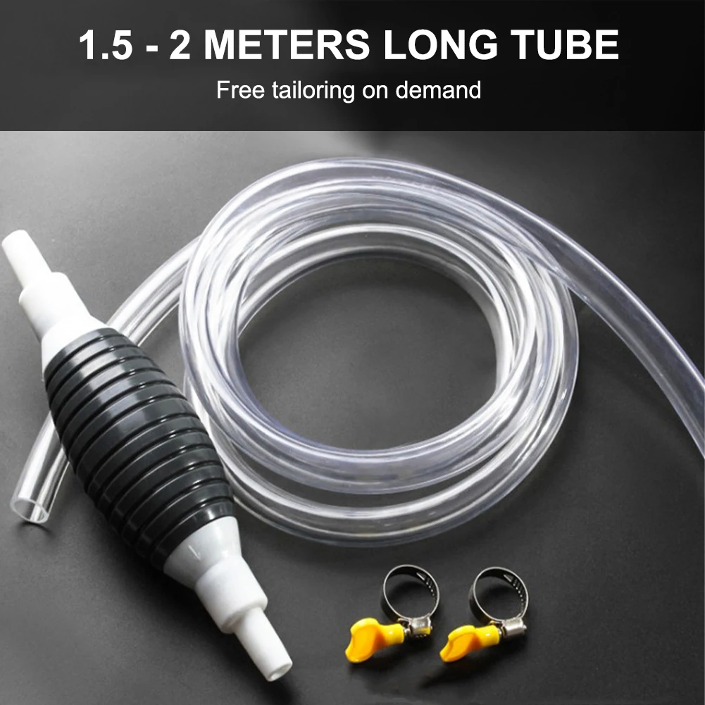 Multi-function Manual Fuel Pump Thick PVC Hose Rubber Pump Gasoline Diesel Water Liquid Transfer for Car Motorcycle Ship
Multi-function Manual Fuel Pump Thick PVC Hose Rubber Pump Gasoline Diesel Water Liquid Transfer for Car Motorcycle Ship