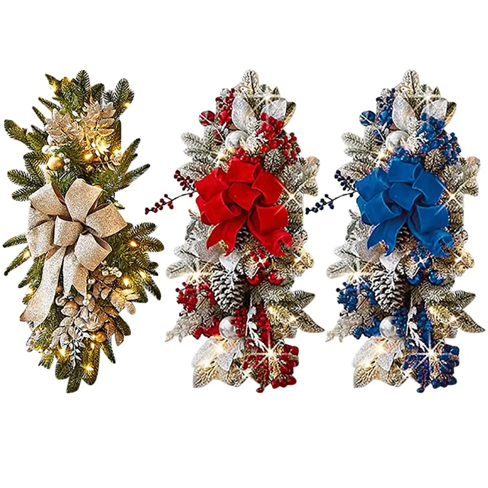 Christmas Wreath Christmas Front Door Window Stairs Wreaths 16 inches Xmas Decoeration for Home Festival Party Supplies
Christmas Wreath Christmas Front Door Window Stairs Wreaths 16 inches Xmas Decoeration for Home Festival Party Supplies