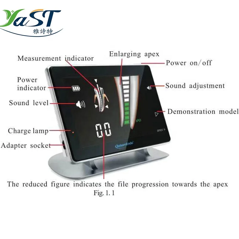 Dental Apex Locator Endodontic LCD Root Canal endo treatment Colored Screen Touch
Dental Apex Locator Endodontic LCD Root Canal endo treatment Colored Screen Touch