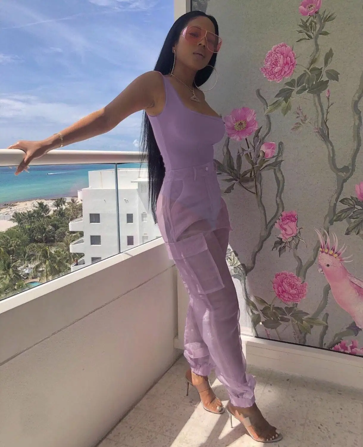 Summer fashion women sexy Onesies organza long pants two piece sets rompers see through pocket trousers jumpsuits suit clothing
Summer fashion women sexy Onesies organza long pants two piece sets rompers see through pocket trousers jumpsuits suit clothing