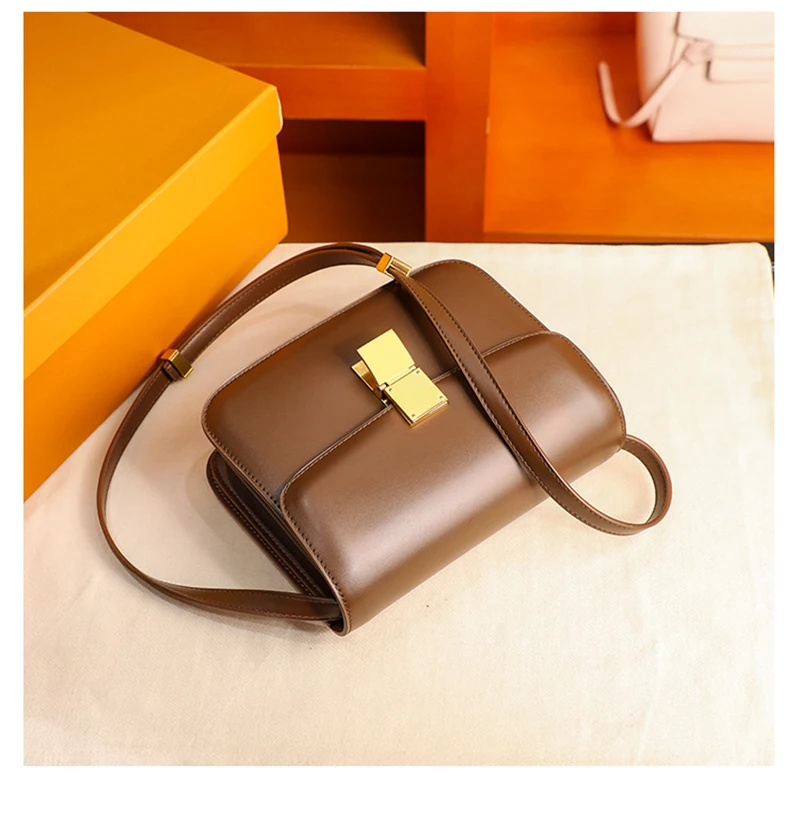 Factory Genuine Leather Women Bag Luxury Design Handbag Brand Fashion Simple Black Crossbody Tofu Bag for Women Brown
Factory Genuine Leather Women Bag Luxury Design Handbag Brand Fashion Simple Black Crossbody Tofu Bag for Women Brown