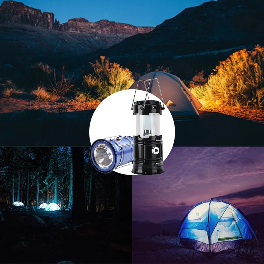 Portable Camping Light Rechargeable Lantern Outdoor Tent Light Solar Power Collapsible Lamp Flashlight Emergency Light Torch
Portable Camping Light Rechargeable Lantern Outdoor Tent Light Solar Power Collapsible Lamp Flashlight Emergency Light Torch