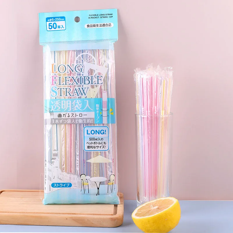 Japan Imported Straws Colored Milk Tea Straw Independent Packaging Wedding Party Drinking Straws Bendable Disposable Straws
Japan Imported Straws Colored Milk Tea Straw Independent Packaging Wedding Party Drinking Straws Bendable Disposable Straws