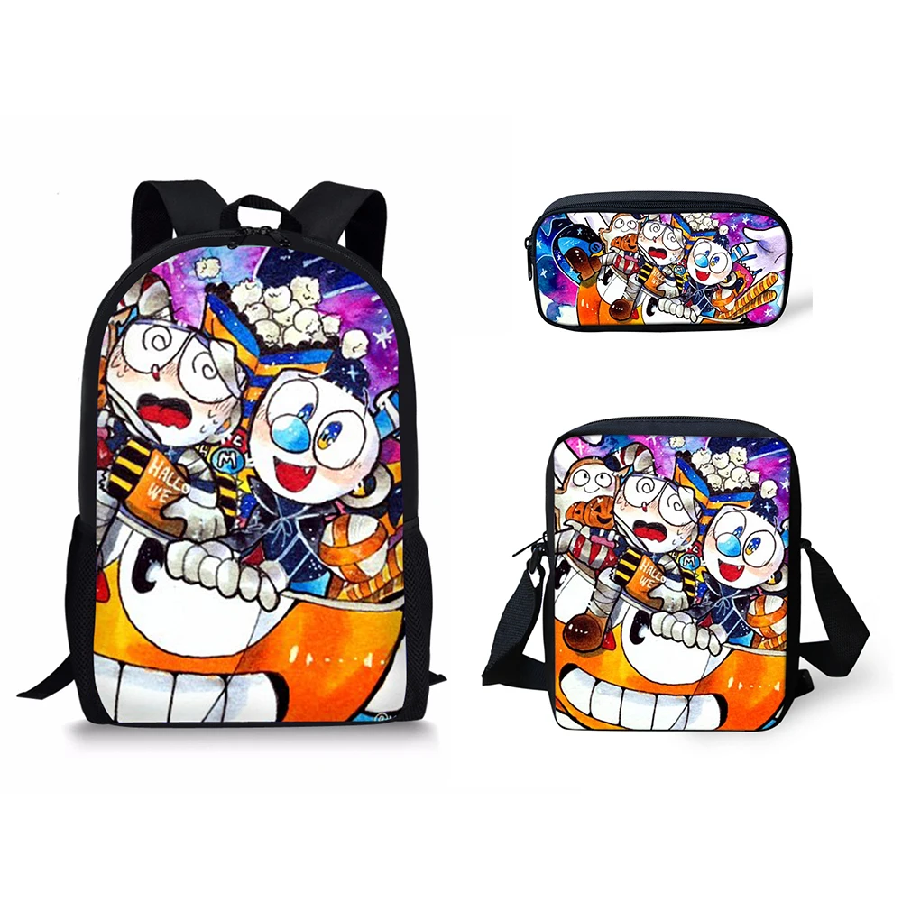 HaoYun Cuphead Mugman School Bags For Teenagers Boys Girls Cartoon Game Backpack Mochila Student Book Bag Set 3PCs School Bag
HaoYun Cuphead Mugman School Bags For Teenagers Boys Girls Cartoon Game Backpack Mochila Student Book Bag Set 3PCs School Bag
