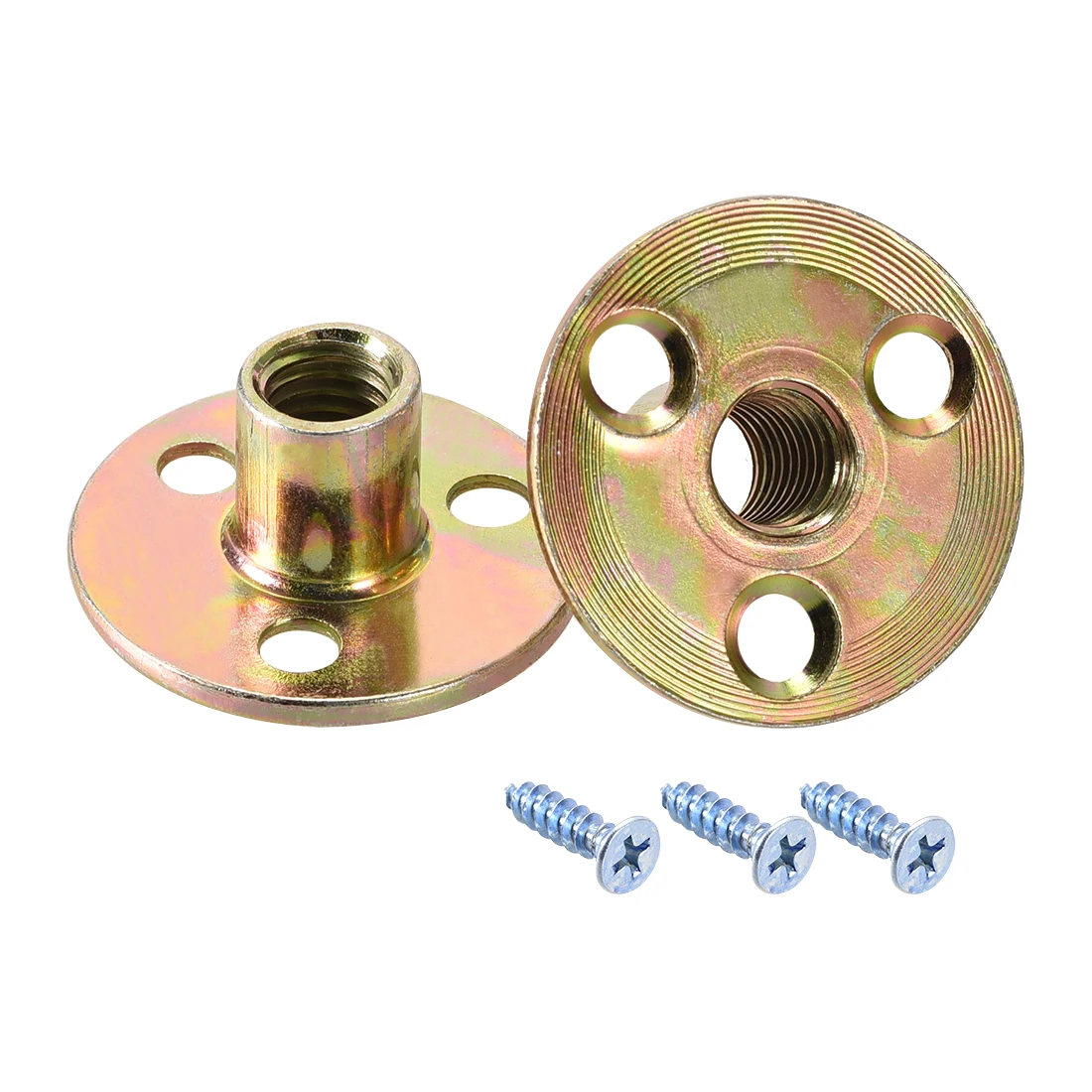 Uxcell M10x36x2.5mm Brad Hole Tee Nut Round Base Furniture Hardware with Screws 10pcs
Uxcell M10x36x2.5mm Brad Hole Tee Nut Round Base Furniture Hardware with Screws 10pcs