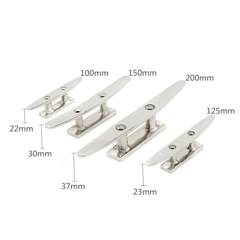4" 5" 6" 8" Low Flat Cleat 316 Stainless Steel 2 Hole Hardware Boat Cleats For Marine Boat Deck Rope Tie Yacht Accessories
4" 5" 6" 8" Low Flat Cleat 316 Stainless Steel 2 Hole Hardware Boat Cleats For Marine Boat Deck Rope Tie Yacht Accessories
