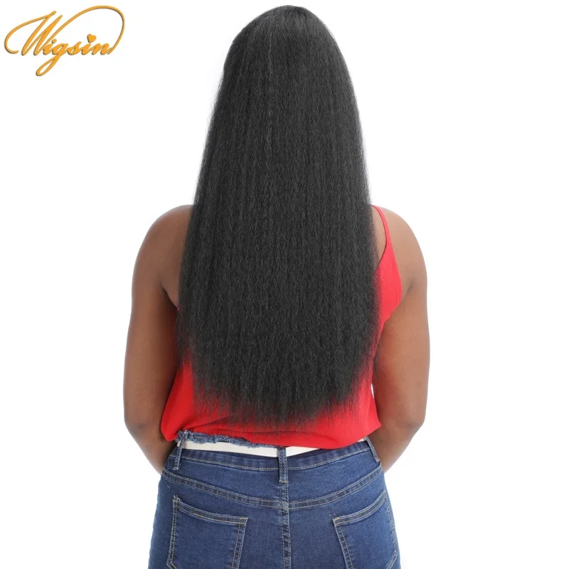 WIGSIN Synthetic 22Inch Long Straight Hair Extension Fluffy YAKI Ponytail Wrap Around Clip In Hair African Women Wig
WIGSIN Synthetic 22Inch Long Straight Hair Extension Fluffy YAKI Ponytail Wrap Around Clip In Hair African Women Wig