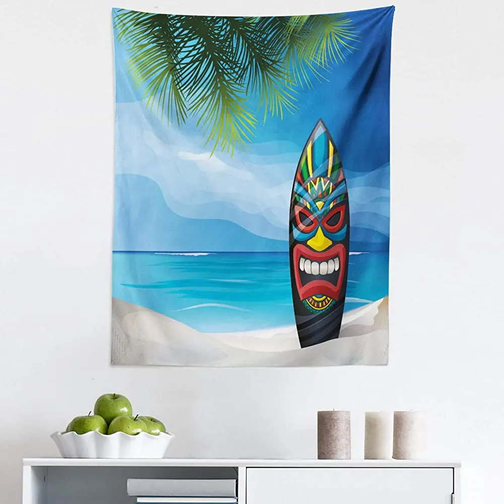 Ambesonne Tiki гобелен для бара, дизайнерская доска для серфинга Tiki Warrior на океане, пляже, абстрактный пейзаж, принт для серфинга, тканевая подвеска...
Ambesonne Tiki гобелен для бара, дизайнерская доска для серфинга Tiki Warrior на океане, пляже, абстрактный пейзаж, принт для серфинга, тканевая подвеска...
