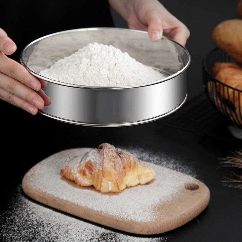 Strainer Flour Bolt Flour Sifter Powdered Sugar Sieve Kitchen Flour Sieve Fine Mesh
Strainer Flour Bolt Flour Sifter Powdered Sugar Sieve Kitchen Flour Sieve Fine Mesh